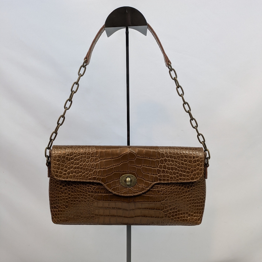 Talbots All Leather Clutch - EUC